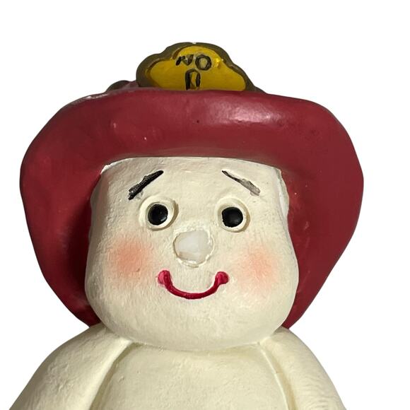 Fire Fighter Snowman & Dalmatian Dog Figure Christmas Winter Decor Fireman READ - Picture 5 of 12